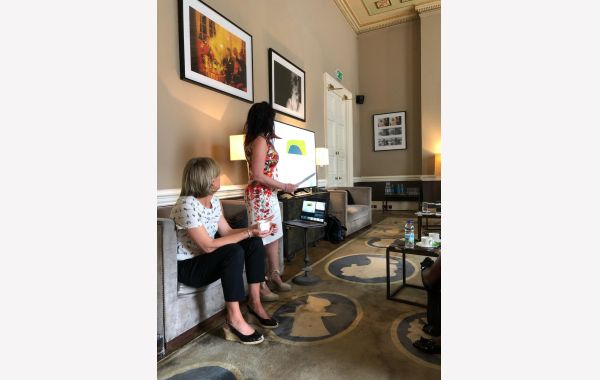 Justine Woolf speaks at Employee Experience event